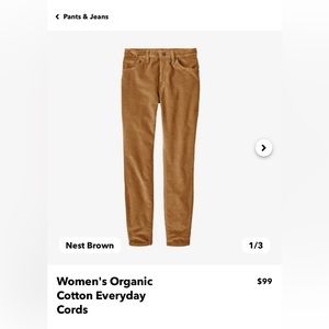 Patagonia Corduroy pants